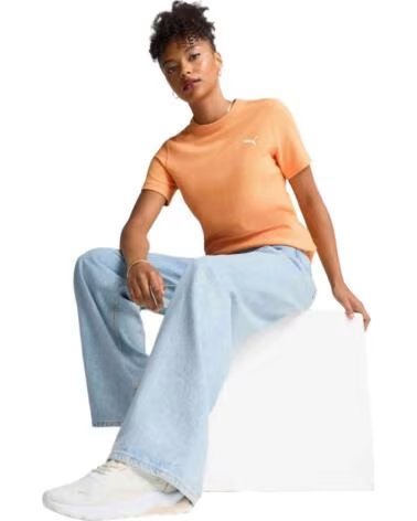 PUMA T-CHIRT MANCHES COURTES 681628-55 FEMME ORANGE NARANJA