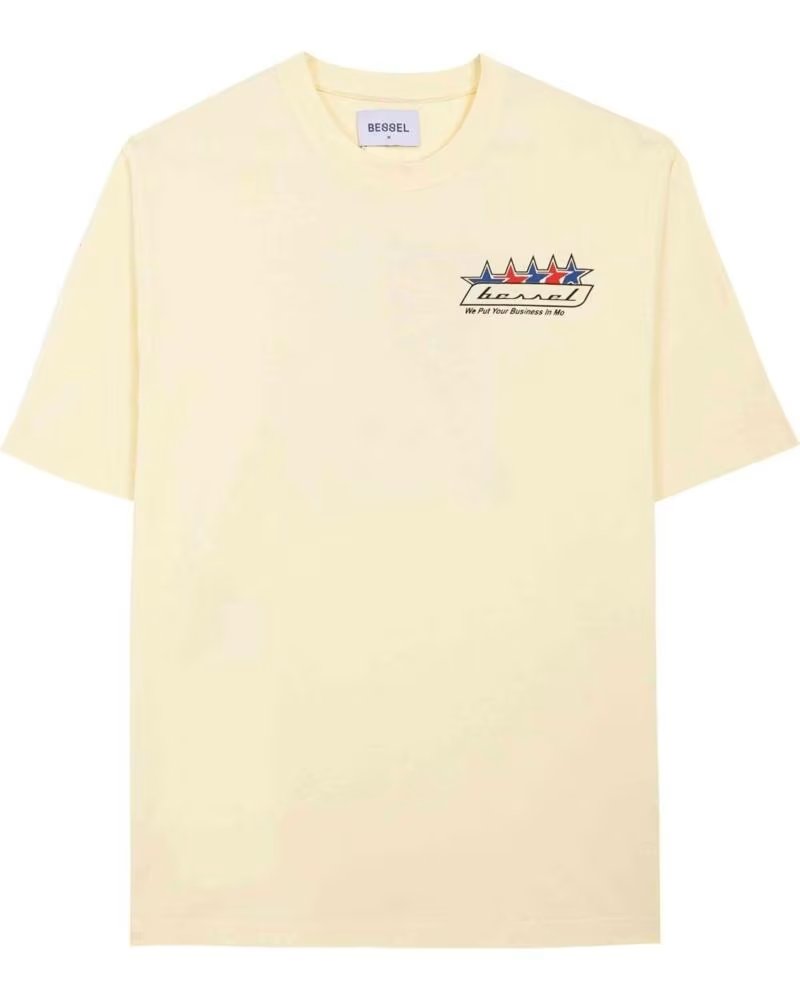BESSEL FRIENDS KURZARM-T-SHIRT BTS001F24 IN BEIGE FÜR UNISEX VAINILLE