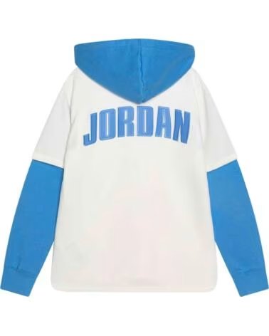 JORDAN SUDADERA CON CAPUCHA 95D542-782 BEIGE NIÑOS MULTICOLOR