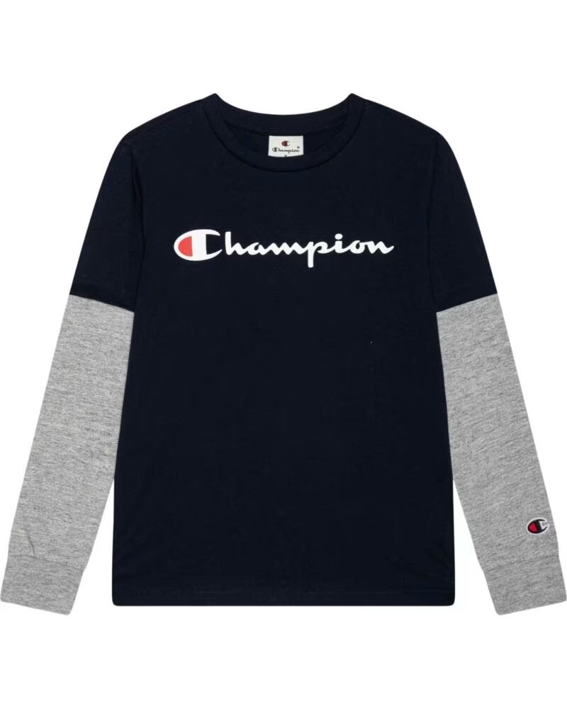 CHAMPION LANGARMSHIRT 306881-BS501 IN SCHWARZ FÜR KINDER MEHRFARBIG MULTICOLOR