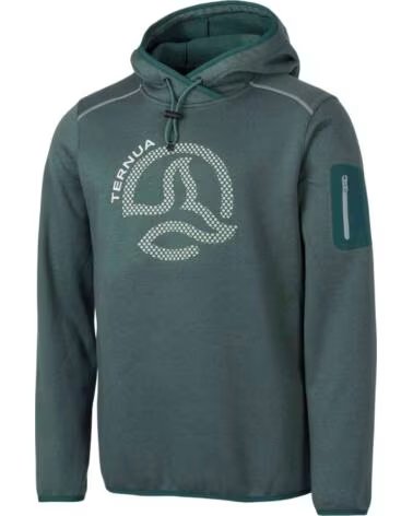 TERNUA FELPA CON CAPPUCCIO 1263680-8914 VERDE UOMO MULTICOLOR