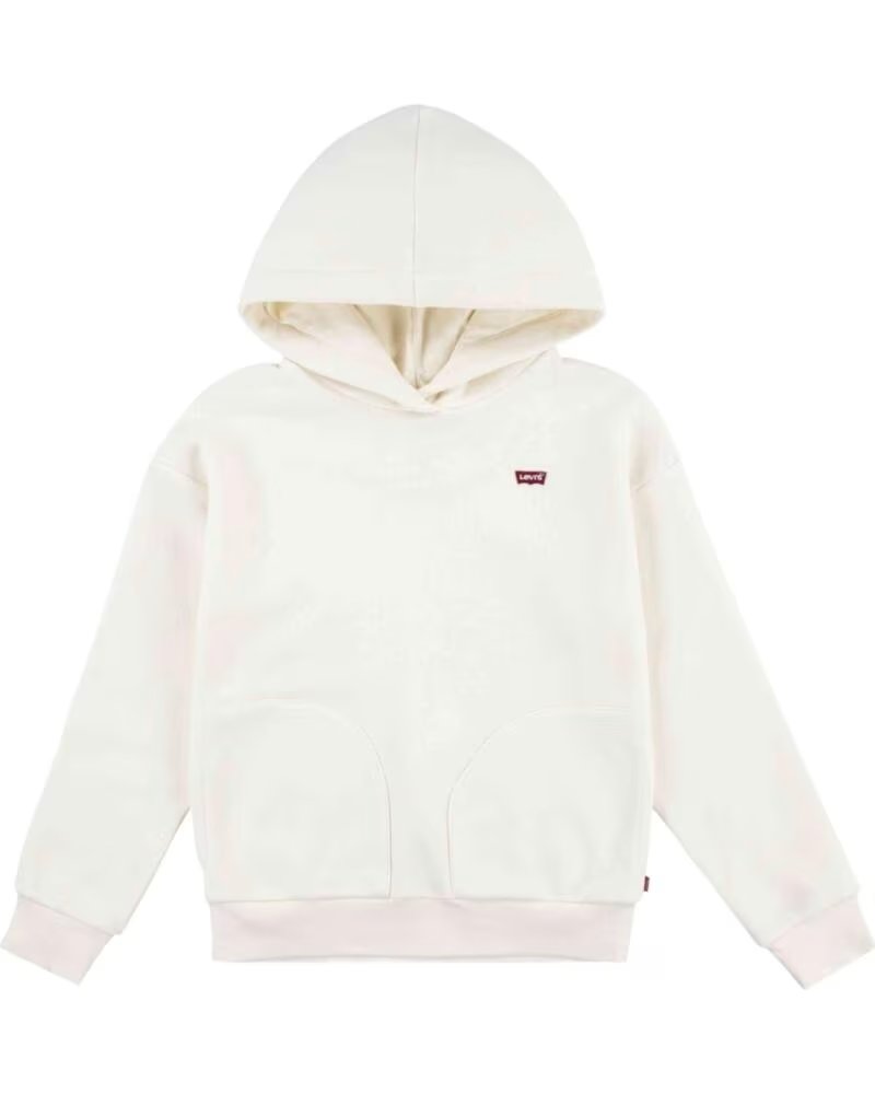 LEVIS SWEAT-SHIRT À CAPUCHE 3EL078-W0E BLANC POUR FILLE MULTICOLOR