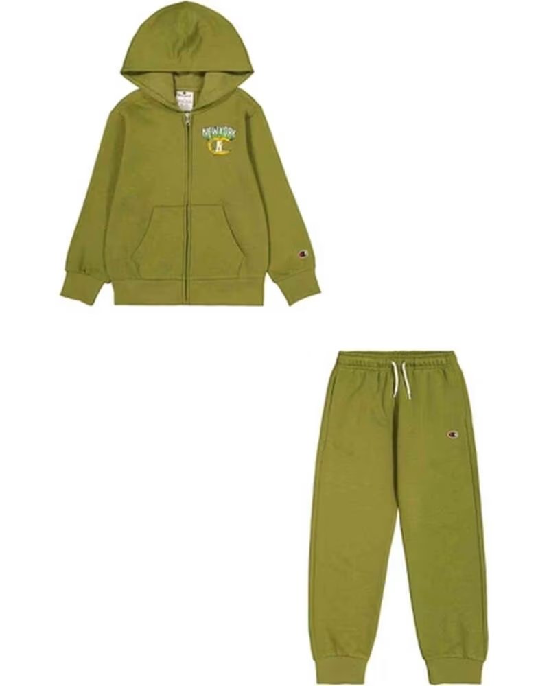 CHAMPION SURVÊTEMENT COMPLET 306913-GS573 VERT ENFANT MULTICOLOR