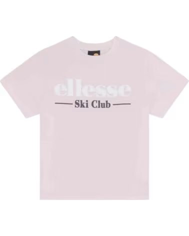 ELLESSE S4X21108-808 KURZARM-T-SHIRT FÜR MÄDCHEN IN ROSA MIT SKI-CLUB-PRINT MULTICOLOR