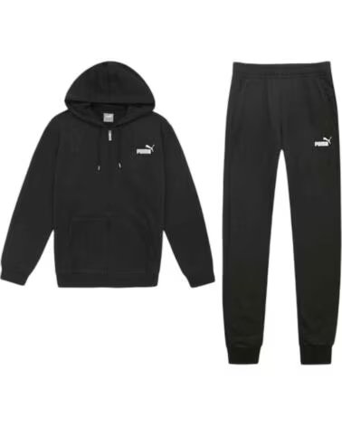 PUMA SURVÊTEMENT COMPLET 672987-01 AVEC CAPUCHE ET ZIPPÉ HOMME NEGRO