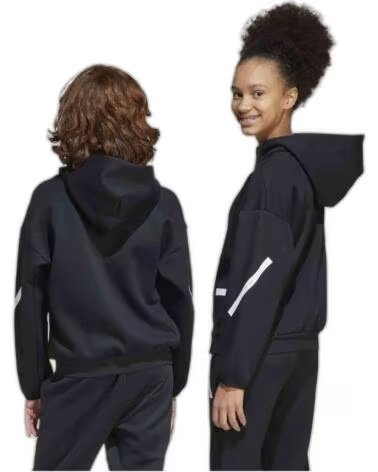 ADIDAS KAPUZENPULLOVER IS6916 UNISEX FÜR KINDER NEGRO