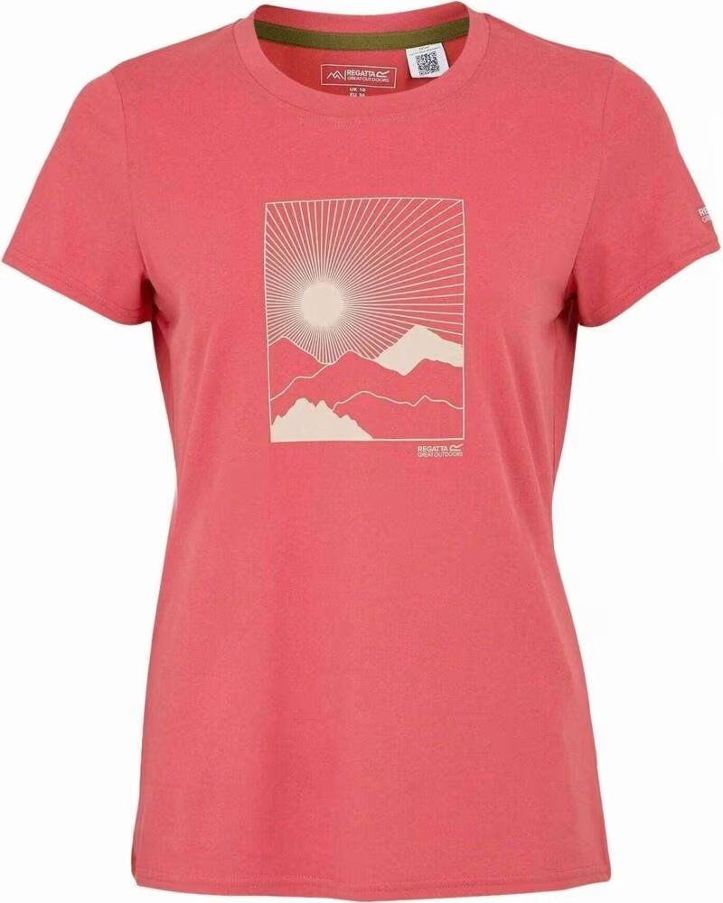 T-SHIRT DE MANGA CURTA PARA MULHER REGATTA RWT340-9JA ROSA