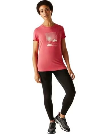 T-SHIRT DE MANGA CURTA PARA MULHER REGATTA RWT340-9JA ROSA