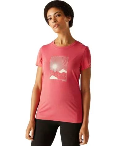 T-SHIRT DE MANGA CURTA PARA MULHER REGATTA RWT340-9JA ROSA