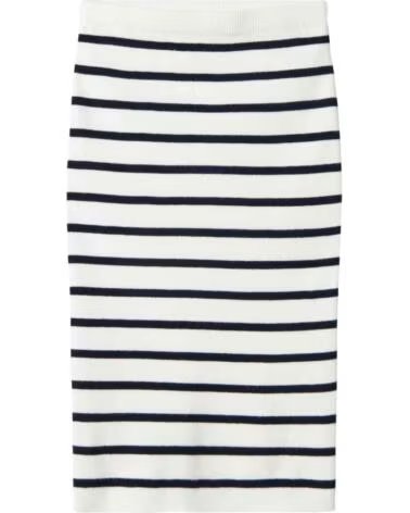 NAME IT FALDA 13240137 NAVYBLAZER DE RAYAS PARA NIÑAS BLANCO