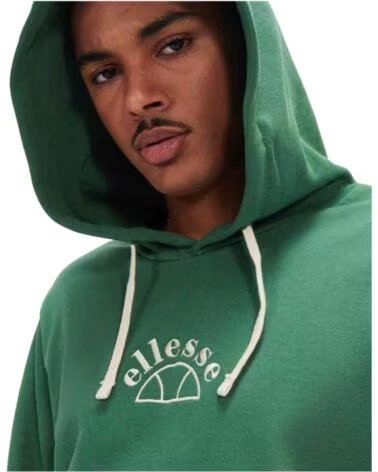 ELLESSE FELPA CON CAPPUCCIO VECCHIOA OH UNISEX VERDE