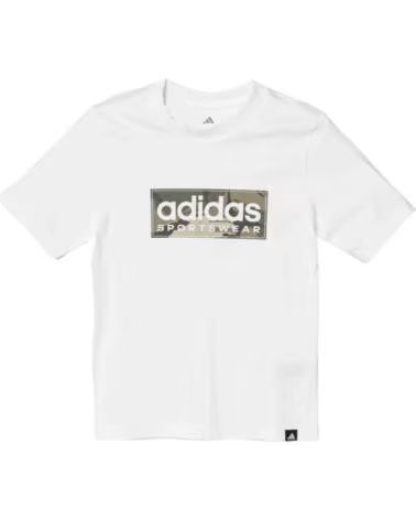 ADIDAS KURZARMSHIRT JX6871 CAMO LINEAR GRAPHIC IX6871 UNISEX KINDER BLANCO