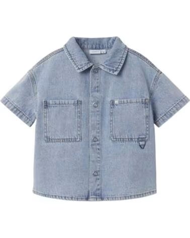 NAME IT CHEMISE EN JEAN 13240611-LIGHTBLUEDENIM MANCHES COURTES AZUL
