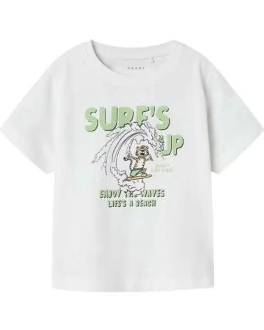 NAME IT CAMISETA DE MANGA CORTA 13228225-TIGERSURF BLANCO