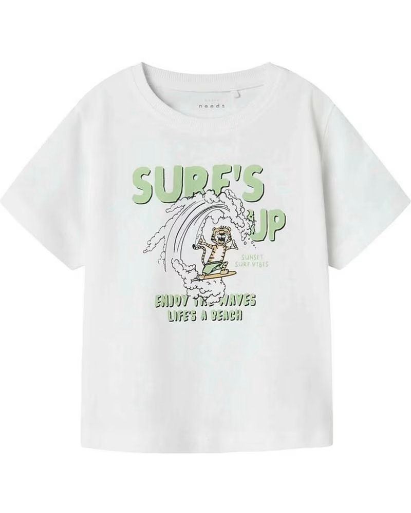 NAME IT KURZARMSHIRT 13228225-TIGERSURF BLANCO