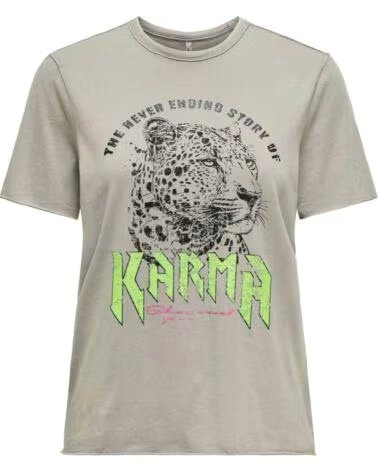 ONLY CAMISETA DE MANGA CORTA 15307412-ALLOYELECTRICK GRIS