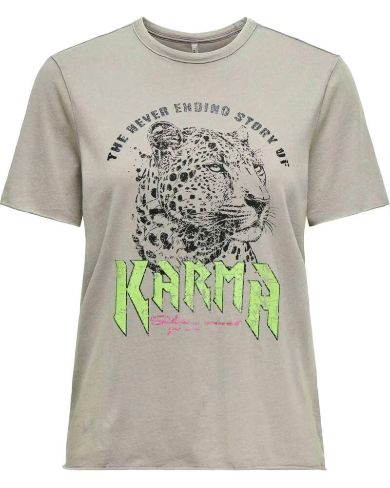 ONLY CAMISETA DE MANGA CORTA 15307412-ALLOYELECTRICK GRIS