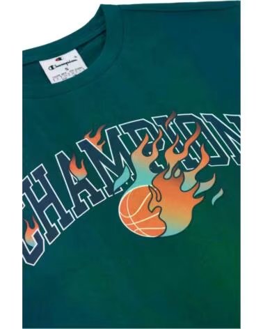 CHAMPION Camiseta De Manga Corta 307110-Gs579 en verde para ninos VERDE