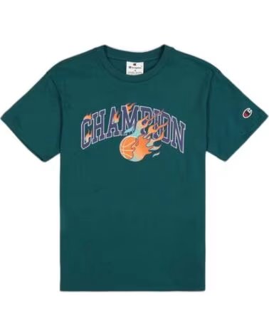 CHAMPION Camiseta De Manga Corta 307110-Gs579 en verde para ninos VERDE