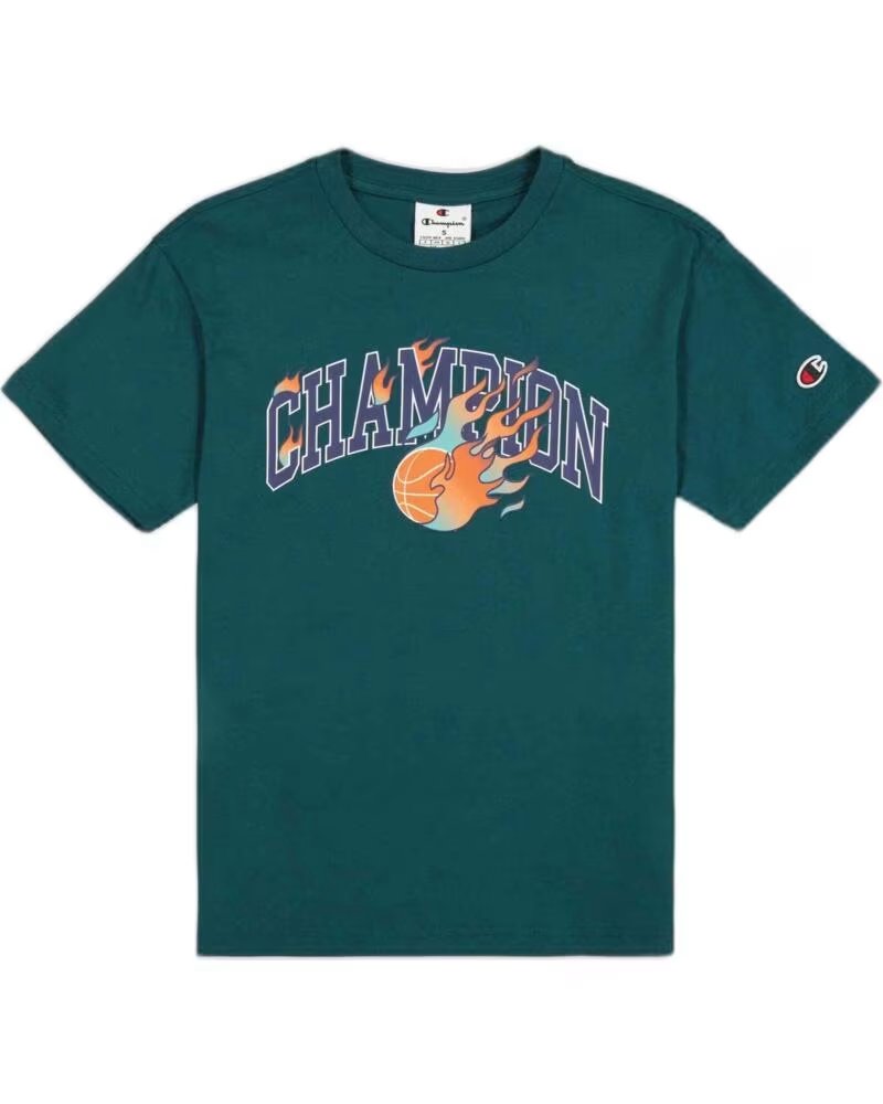 CHAMPION Camiseta De Manga Corta 307110-Gs579 en verde para ninos VERDE