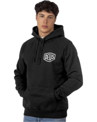 FELPA CON CAPPUCCIO DEUS EX MACHINA DMW48675R-BLK NEGRO