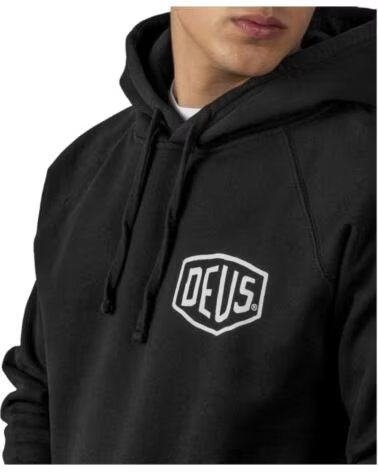 FELPA CON CAPPUCCIO DEUS EX MACHINA DMW48675R-BLK NEGRO
