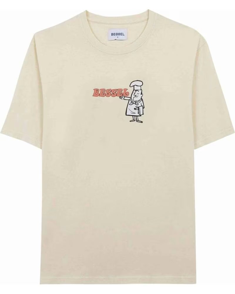 BESSEL FRIENDS KURZARMSHIRT BTS006SS25CRM UNISEX BEIGE