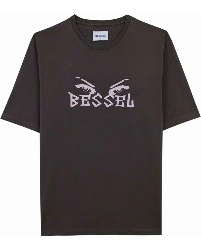 BESSEL FRIENDS KURZARMSHIRT BTS002SS25DG IN SCHWARZ FÜR UNISEX GRIS