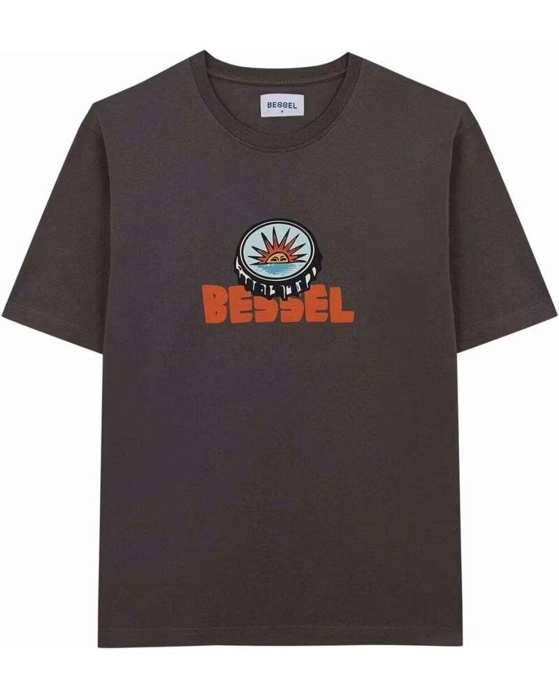 BESSEL FRIENDS MAGLIETTA A MANICA CORTA BTS003SS25DG UNISEX GRIS
