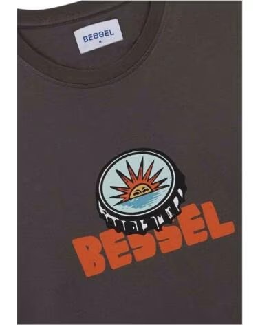 BESSEL FRIENDS MAGLIETTA A MANICA CORTA BTS003SS25DG UNISEX GRIS