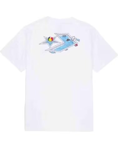 CONVERSE T-SHIRT MANICA CORTA 10027716-A02 UNISEX BIANCO BLANCO