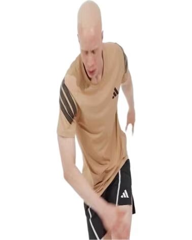 ADIDAS KURZARMSHIRT JW9664 IN BEIGE FÜR HERREN MULTICOLOR