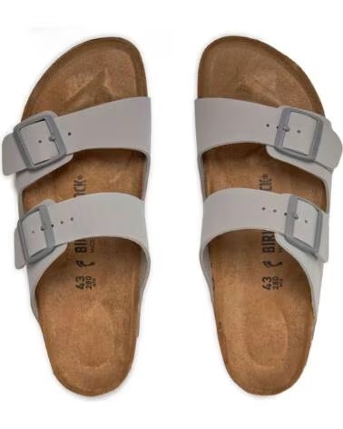 BIRKENSTOCK ZOCCOLI 1027696-STONE COIN UNISEX GRIS