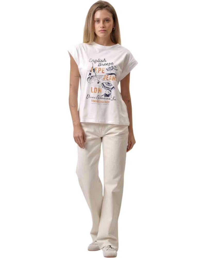 PEPE JEANS T-SHIRT PL506029-800 BLANCO