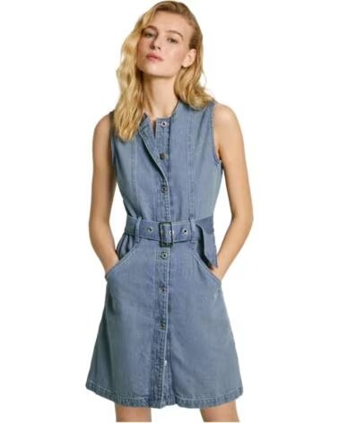 PEPE JEANS KLEID PL953723-000 IN BLAU FÜR DAMEN GRIS