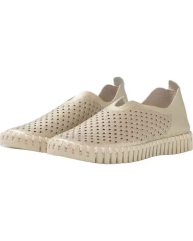 ILSE JACOBSEN 10121-099538 SCARPE SLIP-ON DONNA DORATO GRIS