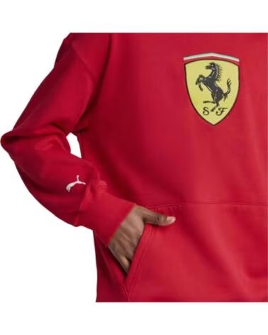 PUMA FELPA CON CAPPUCCIO 630192-02 FERRARI DA UOMO ROJO