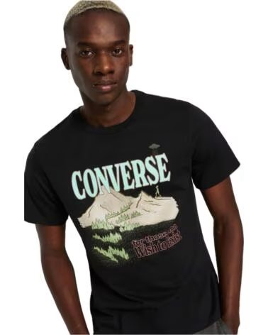 CONVERSE KURZARMSHIRT 10023998-A02 SCHWARZ