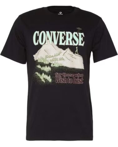 CONVERSE KURZARMSHIRT 10023998-A02 SCHWARZ