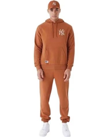 NEW ERA FELPA CON CAPPUCCIO 60435556-210 MARRON