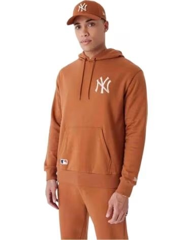 NEW ERA FELPA CON CAPPUCCIO 60435556-210 MARRON