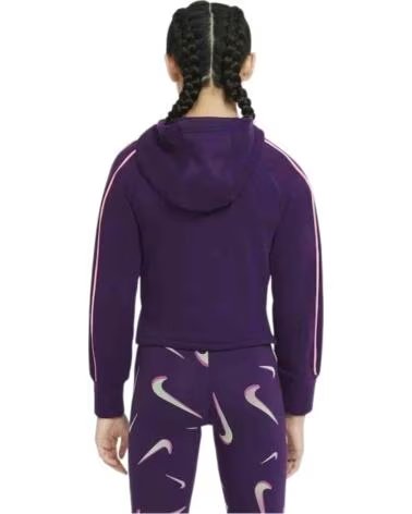 NIKE SUDADERA CON CAPUCHA DA1225-525 EN MORADO PARA NIÑAS