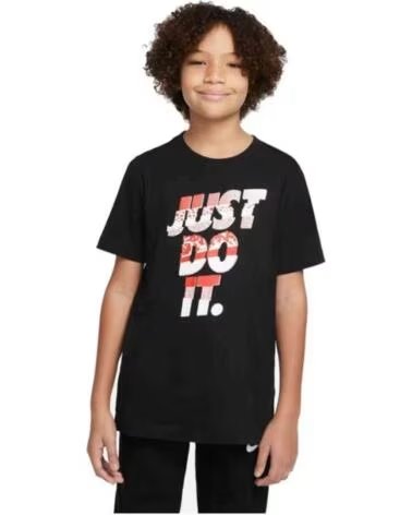 NIKE KURZARM-T-SHIRT DO1822-010 IN SCHWARZ FÜR KINDER