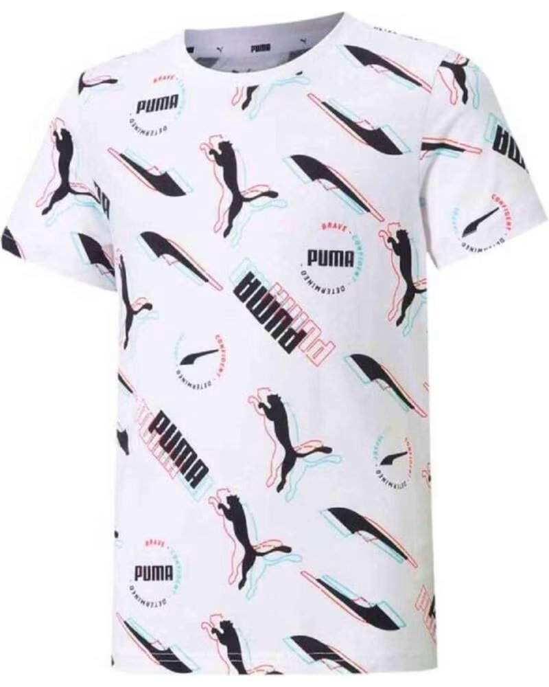 PUMA T-SHIRT ALPHA AOP B 58588902 WEISS BLANCO