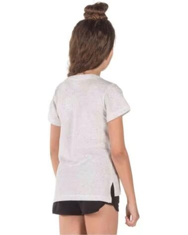 CHAMPION Camiseta De Manga Corta 403595-Em020 en gris para ninas