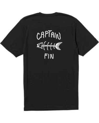 CAPTAIN FIN T-SHIRT MANICA CORTA 21A4312502-BLK UOMO NEGRO