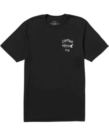 CAPTAIN FIN T-SHIRT MANICA CORTA 21A4312502-BLK UOMO NEGRO