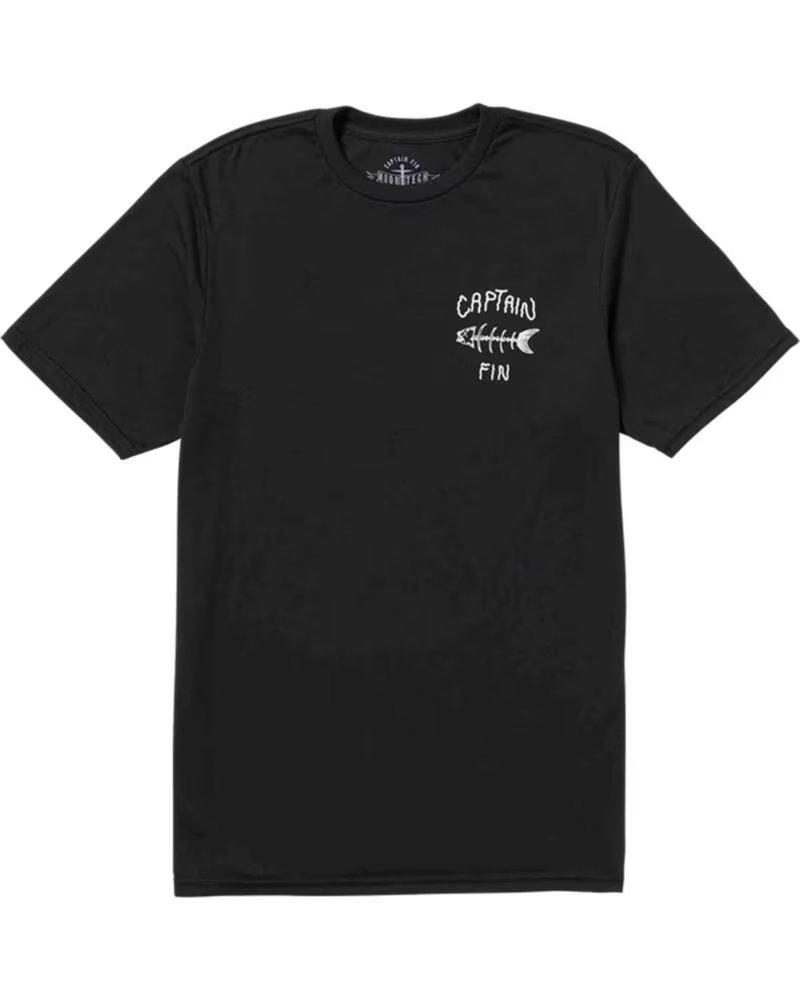 CAPTAIN FIN T-SHIRT MANICA CORTA 21A4312502-BLK UOMO NEGRO