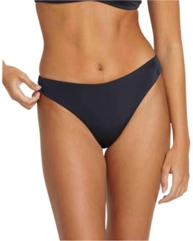VOLCOM CUECA DE BIQUÍNI SIMPLY SEAMLESS CHEEKINI NEGRO