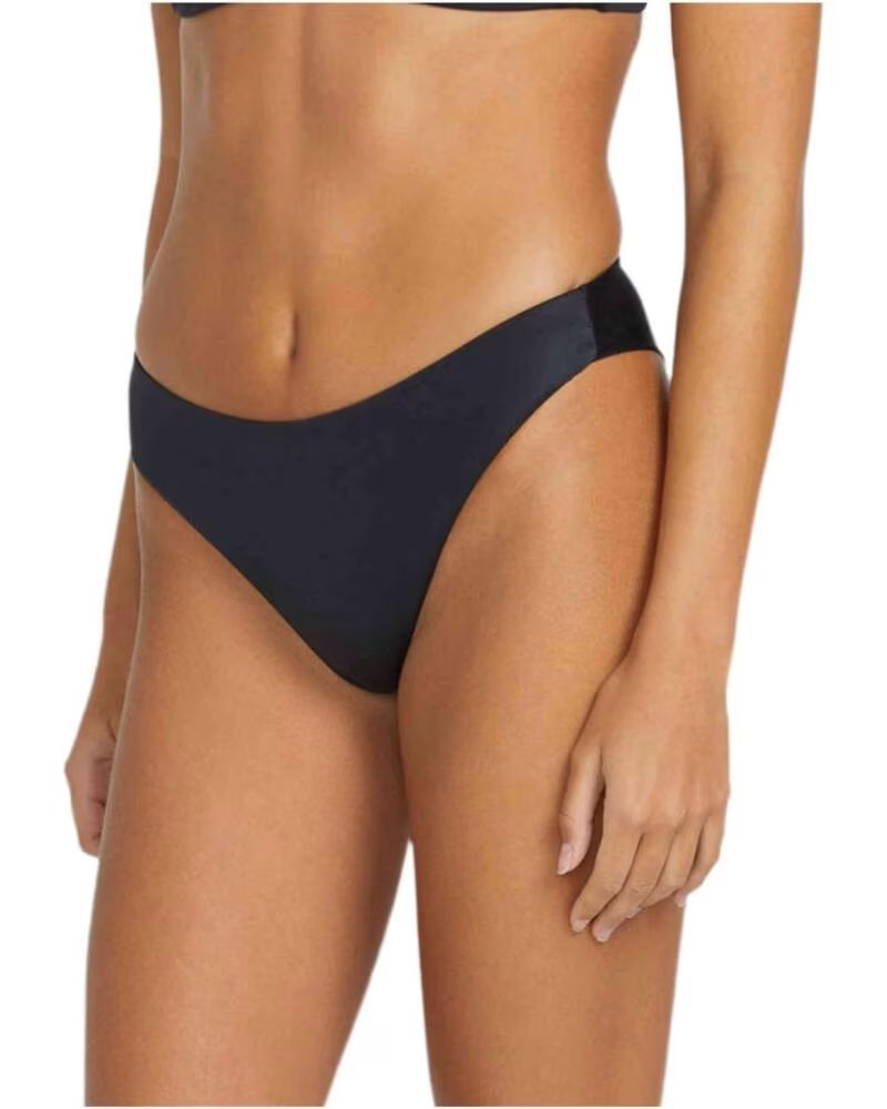 VOLCOM CUECA DE BIQUÍNI SIMPLY SEAMLESS CHEEKINI NEGRO